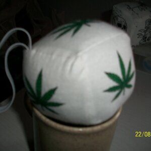 2.75" Glow in the Dark Marihuana Car Dice-Handmade